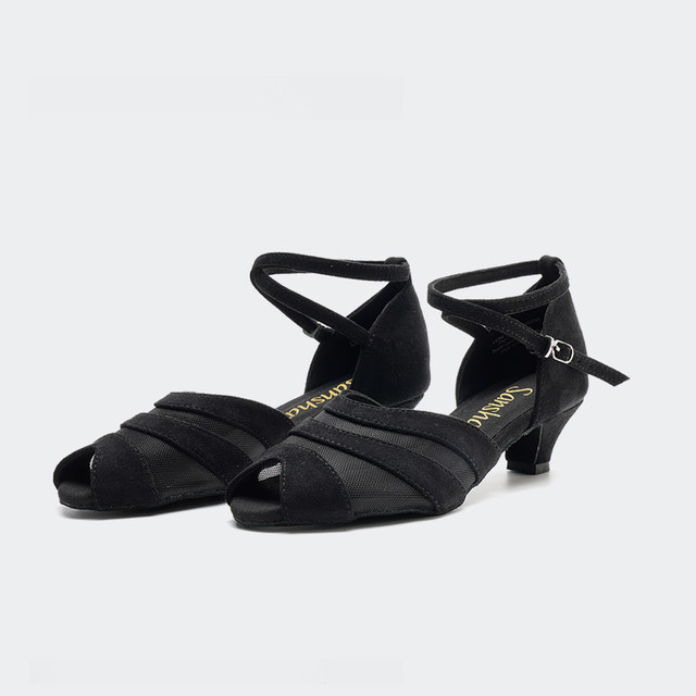 Women's sansha latin dance shoes with soft soles