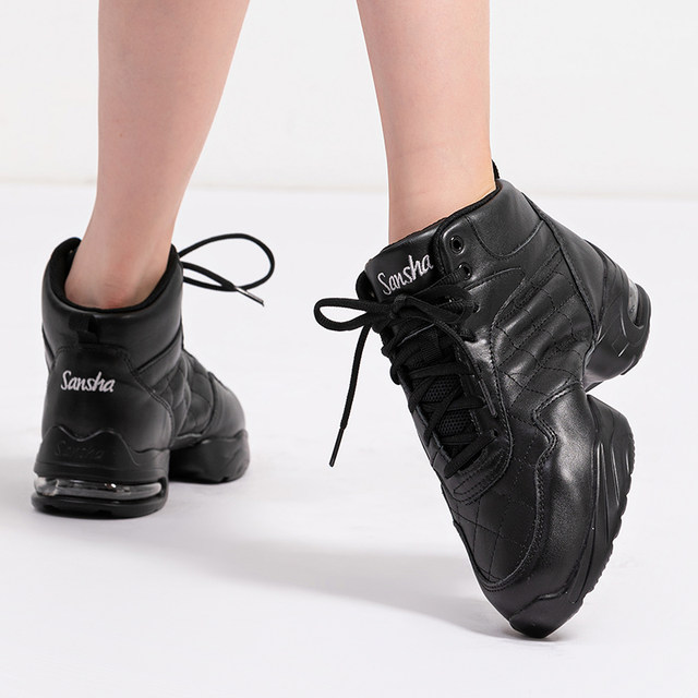 Sansha cowhide square dance shoes sneakers