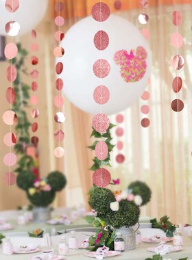 ins少女风格房间个性diy圆形拉花