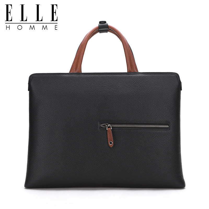 elle homme横款手提包细腻公文包 ellehomme箱包男士包袋