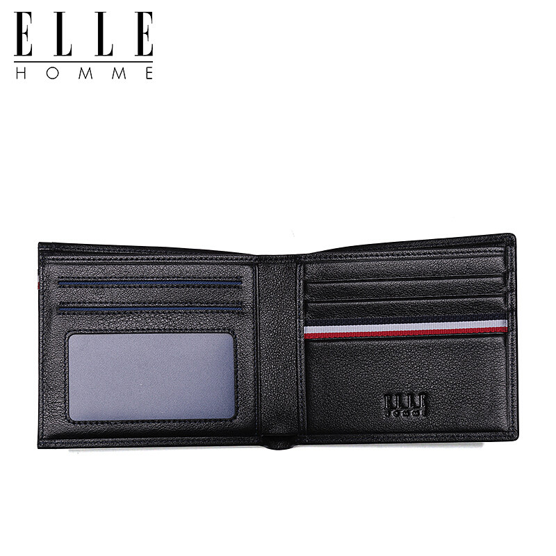 elle homme男士休闲简约真皮钱包 ellehomme箱包钱包
