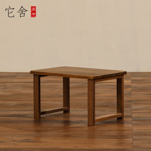 实木飘窗桌榻榻米桌日式几桌原木侘寂风矮茶桌家用阳台阁楼小茶几 - 图1