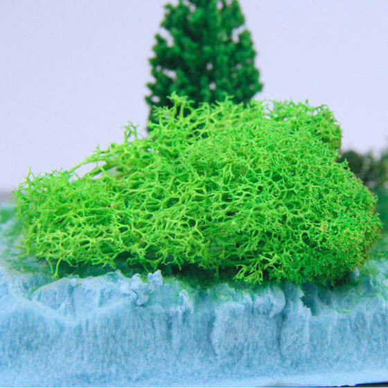 Architectural sand table model landscape simulation bushes