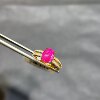Jewelry Secrets 18k Yellow Gold Burmese Ruby Ring