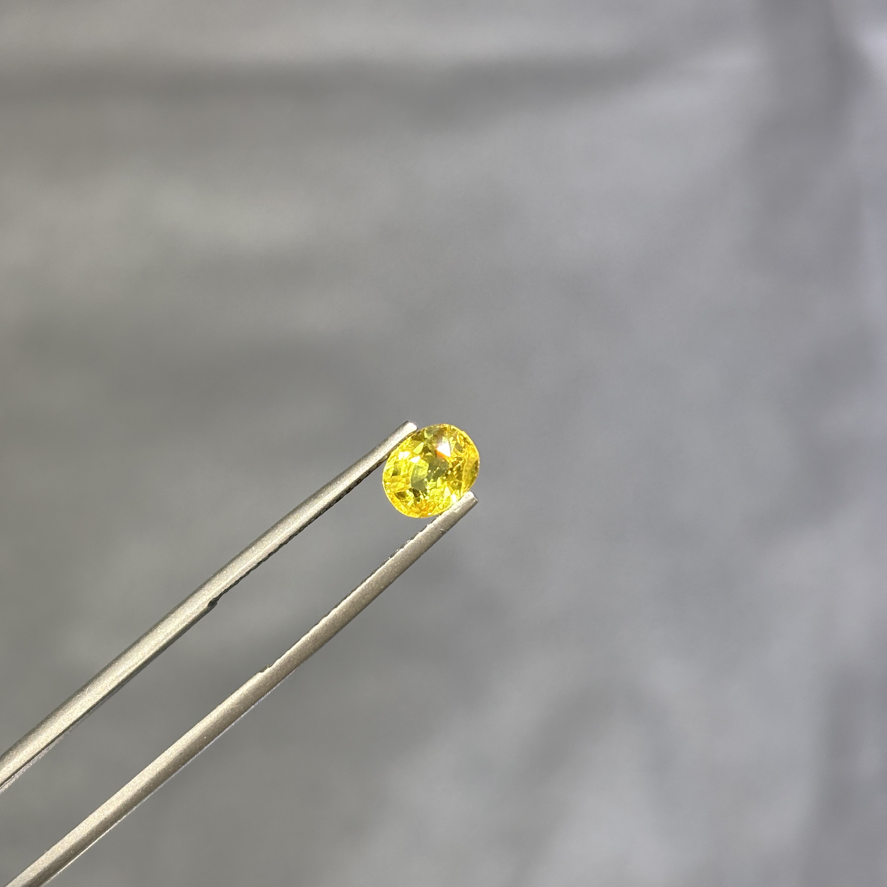 天然有烧黄蓝宝裸石火彩明亮椭圆洁净定制设计戒指项链黄色蓝宝石 - 图3