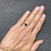 18k gold natural sapphire ring oval 5*7 women's ring