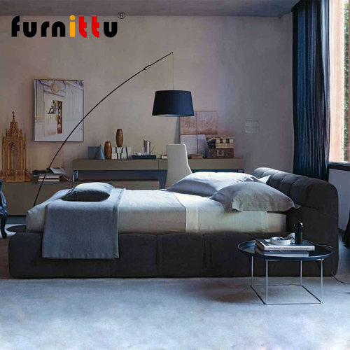 高端furnittu意大利设计师家具Tufty-Bed床ULLLO卧室样板房皮艺床 - 图2