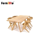 Элитная дизайнерская прямоугольная дубовая мебель из натурального дерева для письма