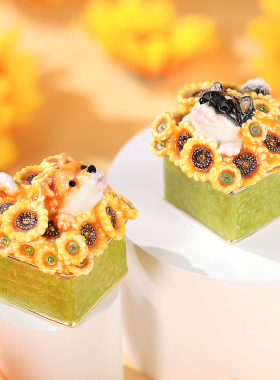 osewaya首饰盒樱花戒指盒礼物