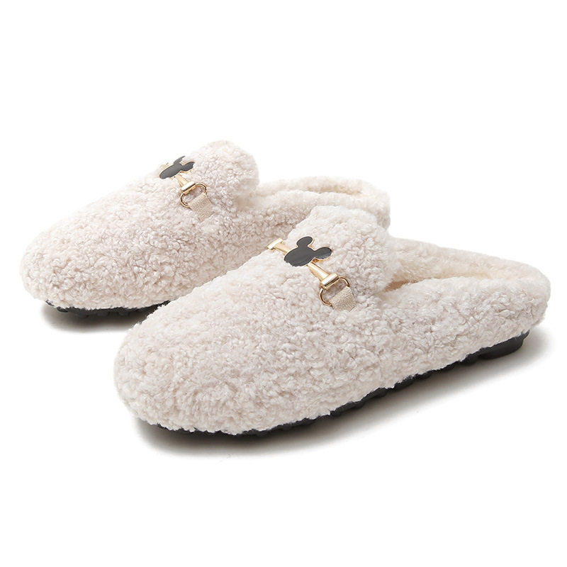 毛拖鞋女外穿2024新款秋季平底仙女鞋羊羔毛大码包头半拖温暖包头,淘宝优惠券,粉丝福利购,淘宝优惠卷