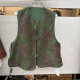 ຜ້າຝ້າຍ jacquard retro ຂອງຈີນແລະ linen ປະສົມກັບ vest ສັ້ນ