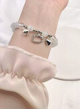 新中式森系蝴蝶水晶手链女