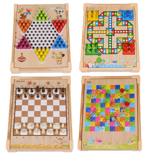 棋类 游戏棋五子棋子飞行棋小学生益智幼儿童下棋跳跳3-4-6-10岁 - 图3