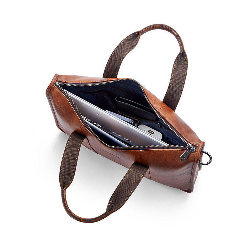 英皇保罗2022新款头层牛皮公文包 williampolo男士包袋