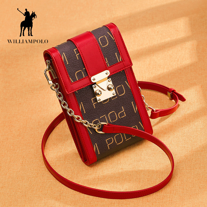 英皇保罗手机包袋女小袋新款斜挎包 williampolo手机包