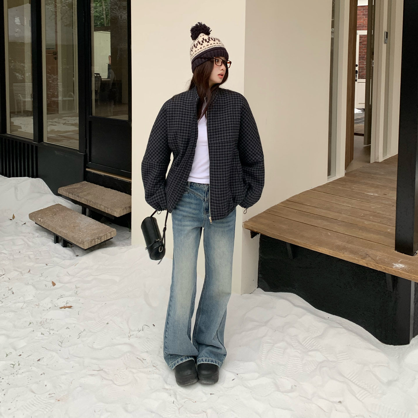 橘子树在哪儿复古加绒微喇牛仔裤女冬季设计感不贴腿显瘦马蹄裤子,淘宝优惠券,粉丝福利购,淘宝优惠卷