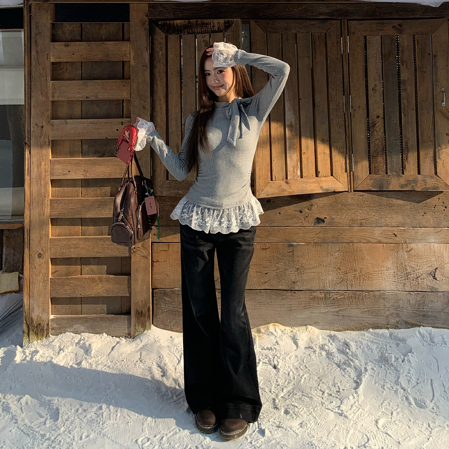 橘子树在哪儿易梦玲同款微喇牛仔裤女秋季不贴腿弹力显瘦气质裤子,淘宝优惠券,粉丝福利购,淘宝优惠卷