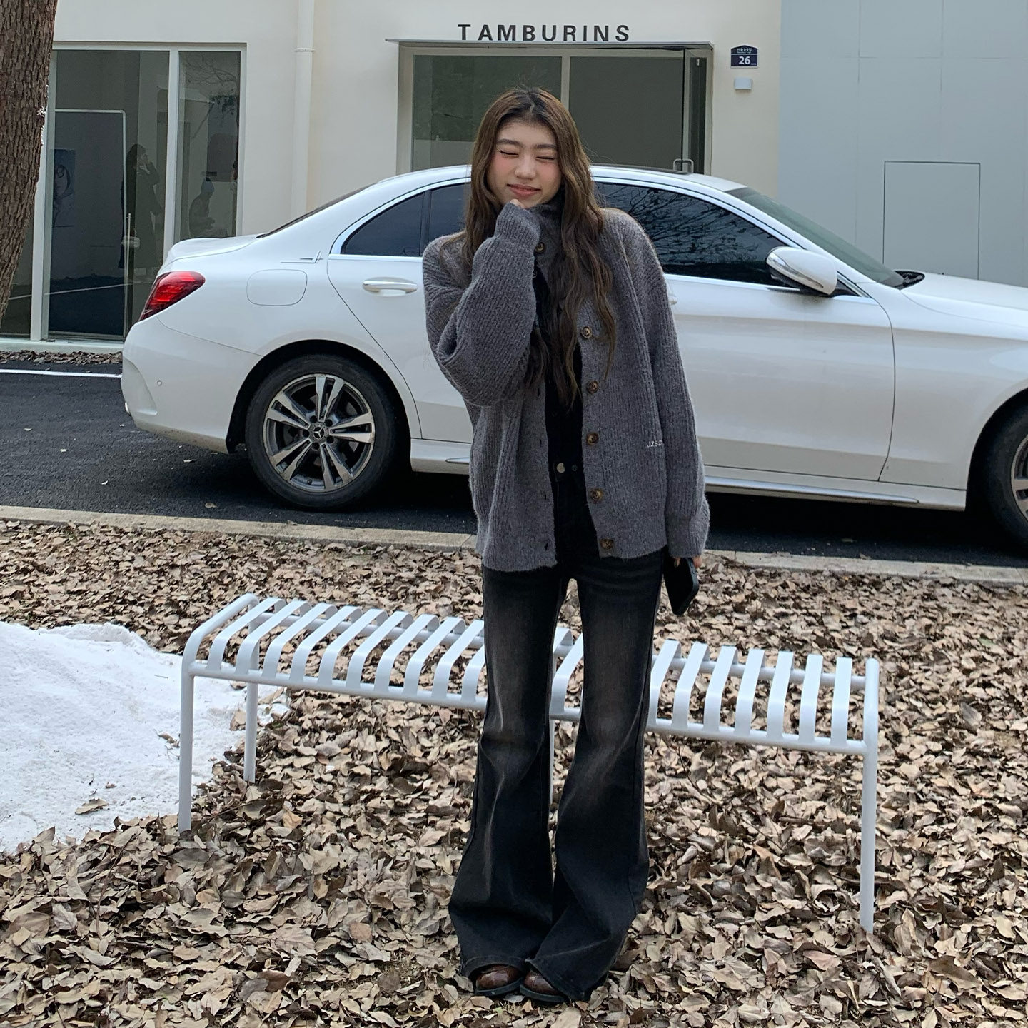 橘子树在哪儿高腰水洗喇叭牛仔裤女秋季设计感直筒显瘦猫须马蹄裤,淘宝优惠券,粉丝福利购,淘宝优惠卷