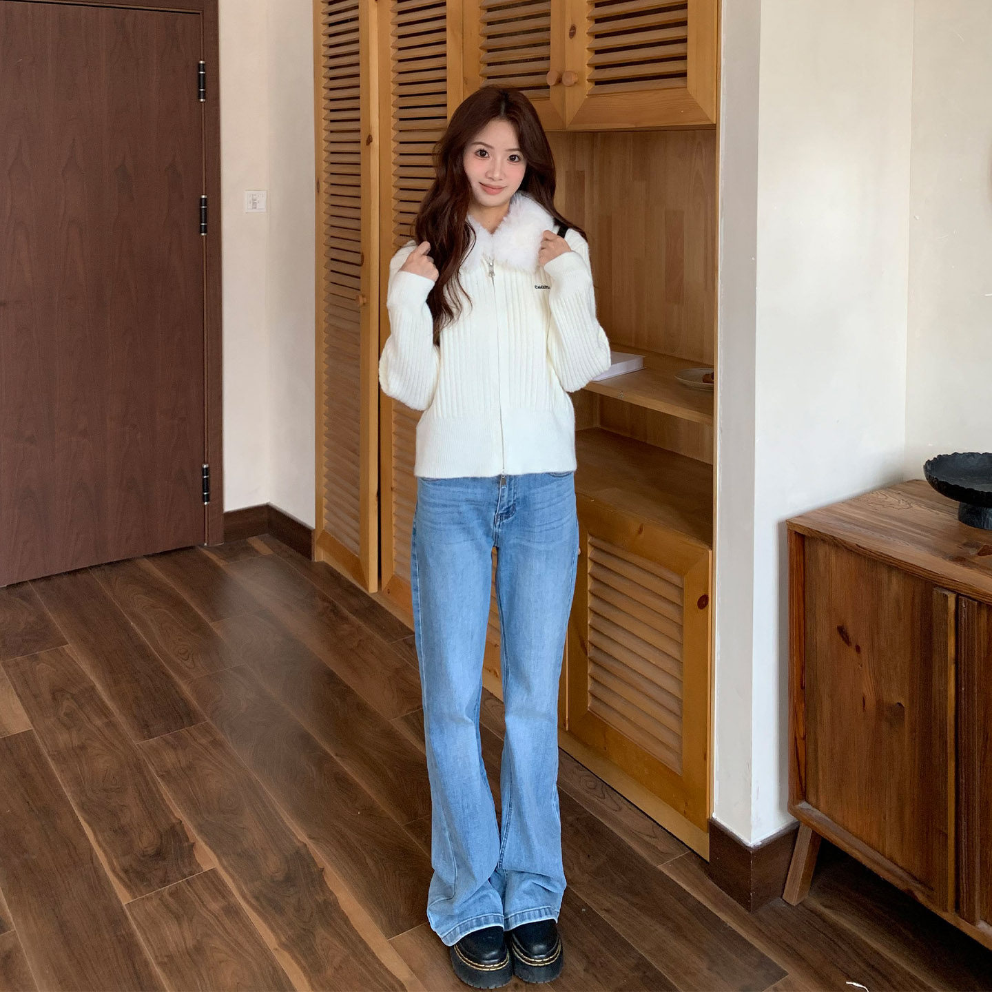 橘子树在哪儿复古微喇牛仔裤女冬季不贴腿喇叭裤修身显瘦拖地裤子,淘宝优惠券,粉丝福利购,淘宝优惠卷