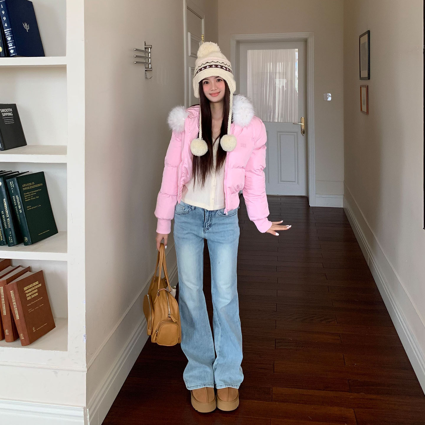 橘子树在哪儿美式复古微喇牛仔裤女秋冬辣妹修身显瘦做旧水洗裤子,淘宝优惠券,粉丝福利购,淘宝优惠卷