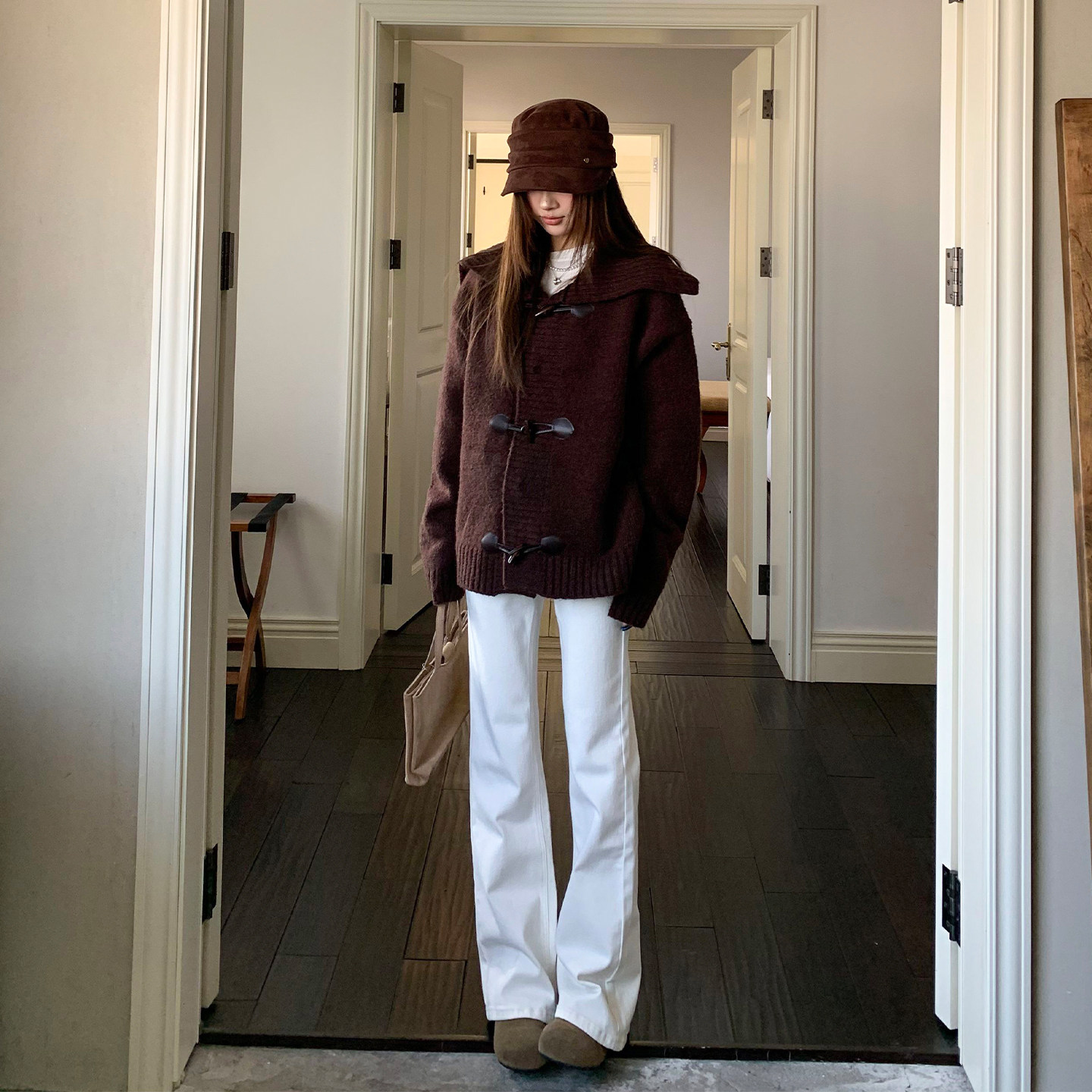 橘子树在哪儿美式微喇牛仔裤女冬季不贴腿直筒喇叭裤显瘦拖地裤子,淘宝优惠券,粉丝福利购,淘宝优惠卷