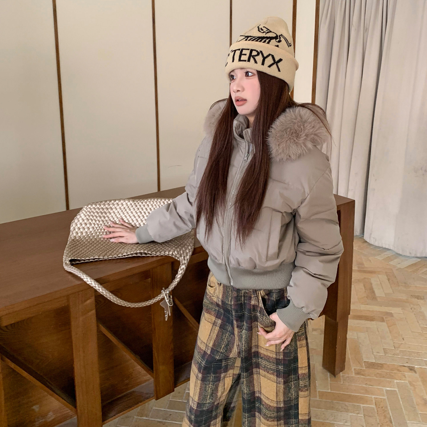 橘子树在哪儿巨好看冬装毛领棉衣棉服冬季女款保暖收腰显瘦短外套,淘宝优惠券,粉丝福利购,淘宝优惠卷