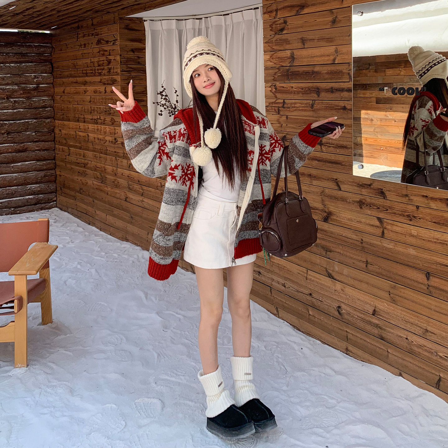 橘子树在哪儿复古咖色灯芯绒半身裙女冬季遮胯辣妹显瘦百搭a字裙,淘宝优惠券,粉丝福利购,淘宝优惠卷