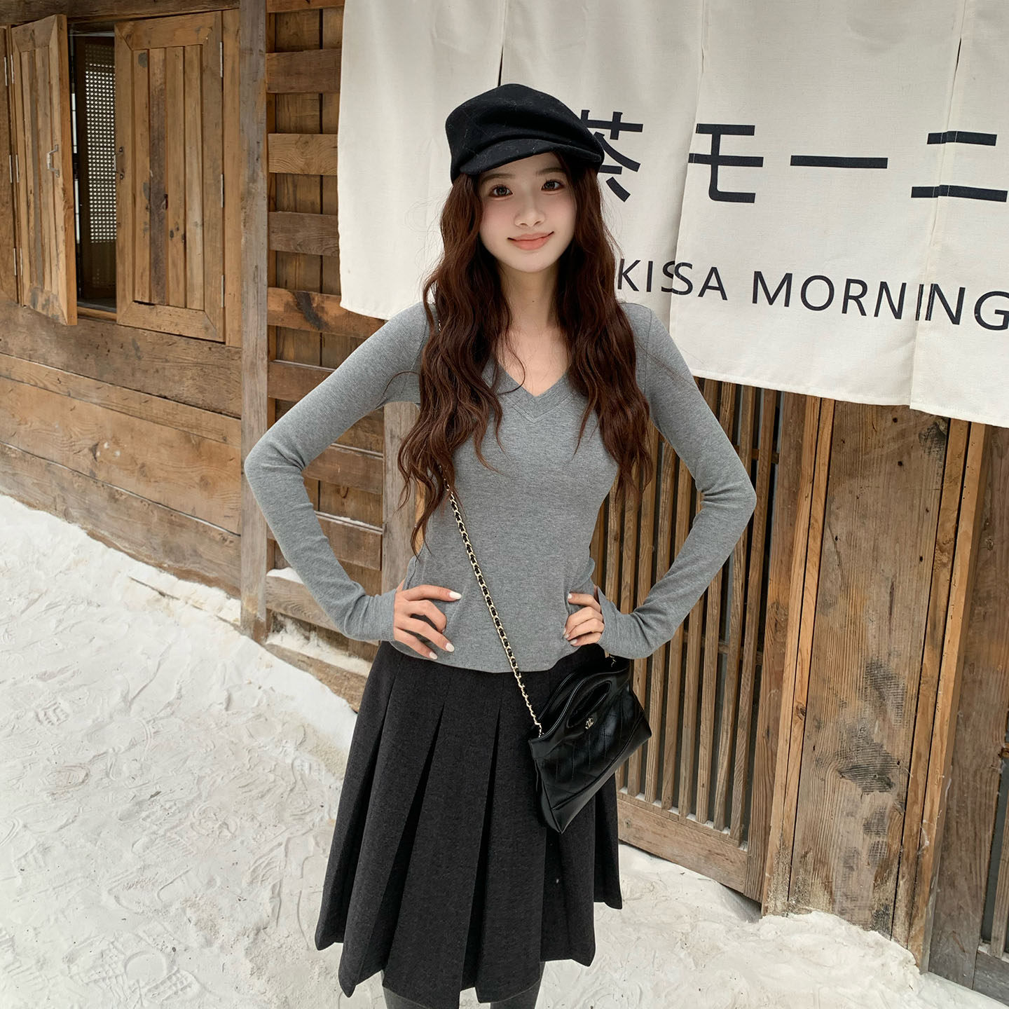 橘子树在哪儿复古高腰百褶毛呢半身裙女冬季遮胯显瘦百搭a字裙子,淘宝优惠券,粉丝福利购,淘宝优惠卷