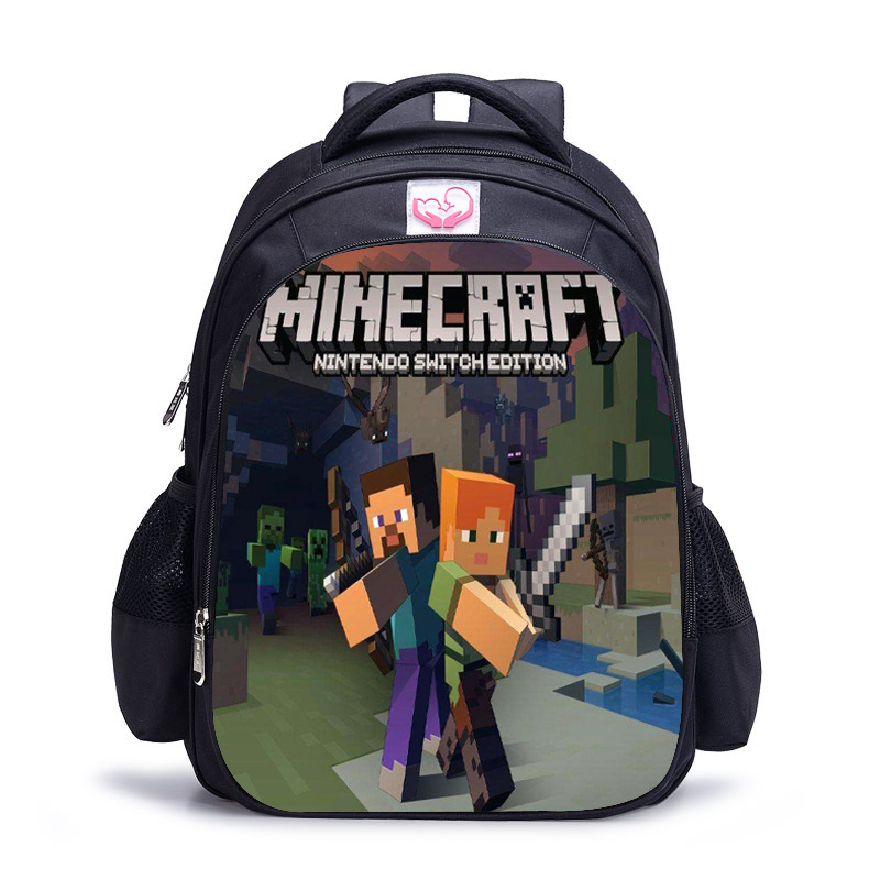现货新款我的世界Minecraft中小书包儿童背包双肩包 - 图1