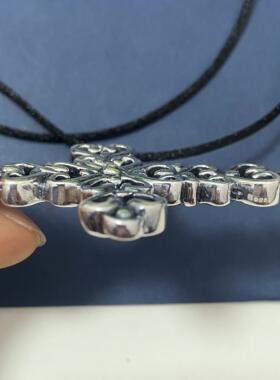 925纯银十字架吊坠复古个性