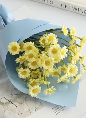 小雏菊仿真花洋甘菊假花客厅摆件