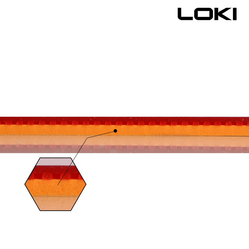 LOKI雷神乒乓球胶皮套胶粘性反胶锐龙高弹性海绵乒乓球拍胶皮正品-图2