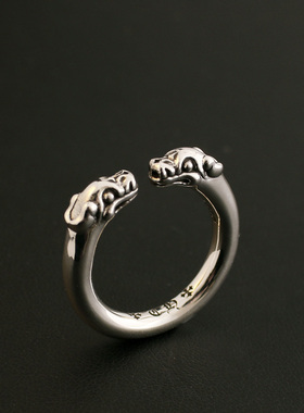 老银匠手工开口男女款戒指