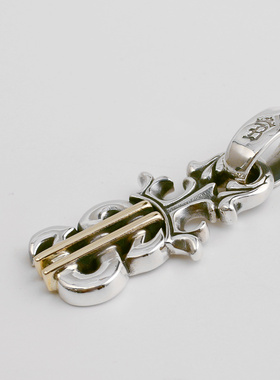 一休老银匠手工纯银美金项链吊坠