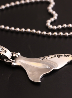 一休制作bwl鲸鱼尾吊坠老银匠