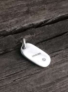 一休老银匠925纯银bwl字母配饰