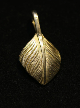 高桥吾郎老银匠手作风羽毛吊坠