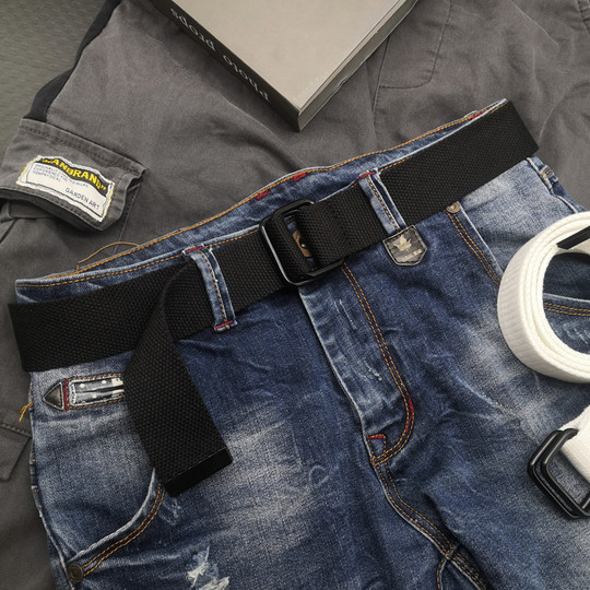 Schlichter und vielseitiger Canvas-Gürtel für Damen und Herren