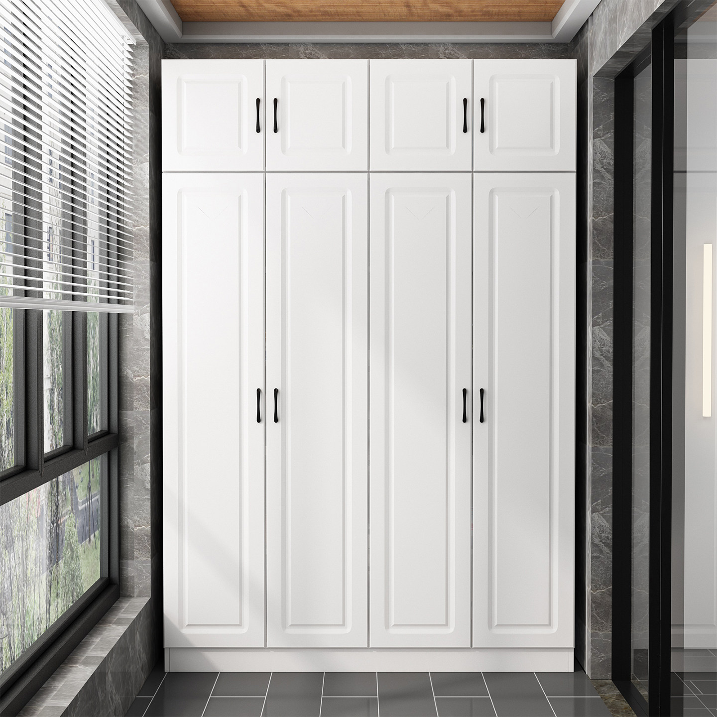 阳台防晒储物柜家用大容量现代简约鞋柜收纳柜门口玄关柜门厅高柜,淘宝优惠券,粉丝福利购,淘宝优惠卷