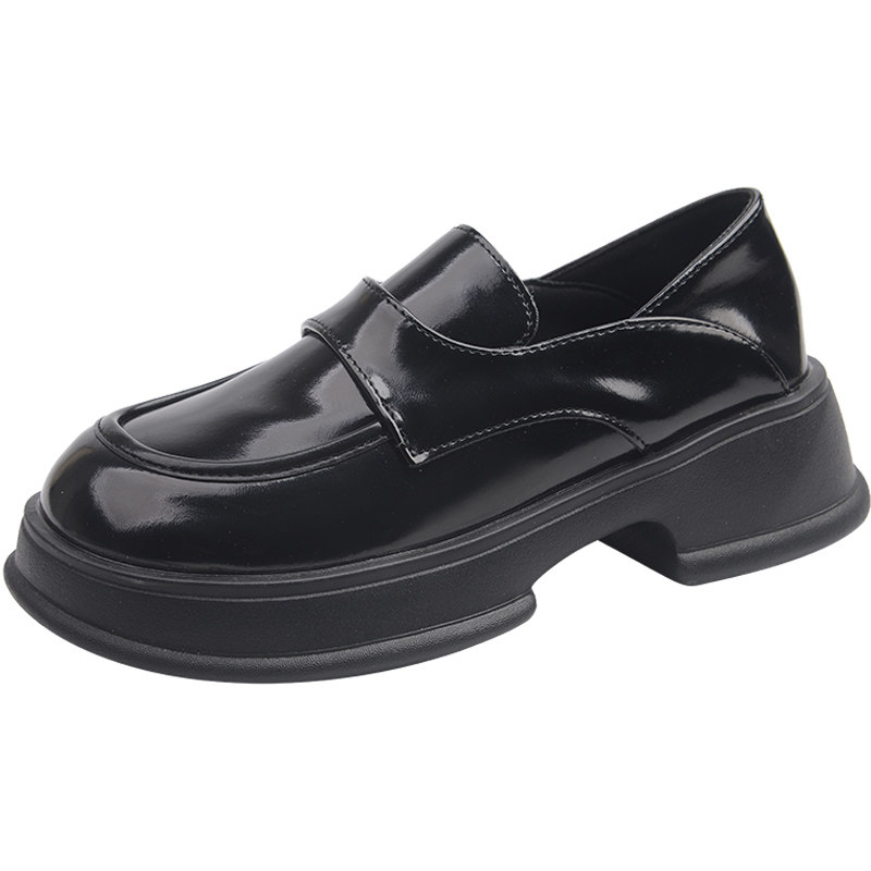 英伦风厚底乐福鞋女2026春季新款时尚黑色小皮鞋通勤百搭高级单鞋,淘宝优惠券,粉丝福利购,淘宝优惠卷