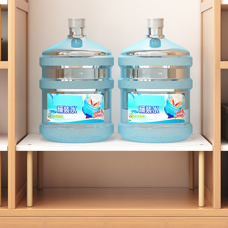 厨房桌面置物架电脑增高架微波炉电饭煲收纳架子家用橱柜收纳隔板 - 图0