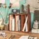 Songchuan Home Old Bookshelf Simple Solid Wood Desktop