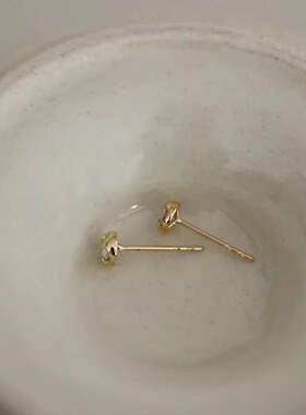 闪闪耳钉925纯银通勤款锆石女