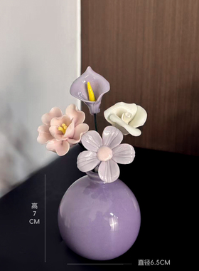 景德镇陶瓷花家居桌面摆件