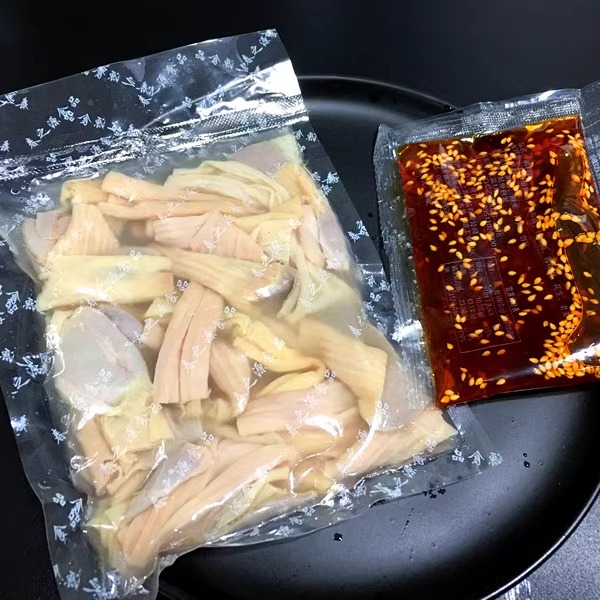 春之源香辣脆肠230g四川麻辣鸭肠鸭郡把脆鹅肠红油凉拌才开袋即食-图2