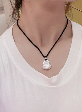 合金吊坠颈饰银色民族风