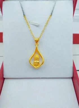 纯真沙金佛陀吊坠男女同款