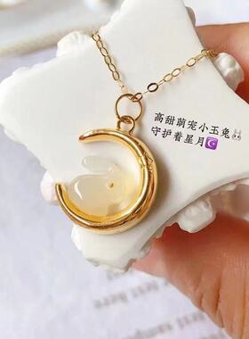 星月兔金色O字链女款项链