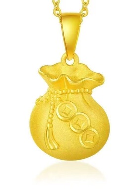 新款三币福袋金色O字链吊坠