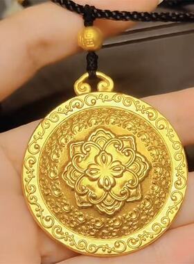 金色凤栖梧桐吊坠毛衣链